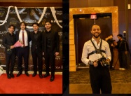 Guests arriving at the event
