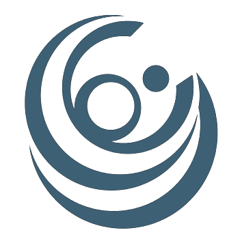 Blue circular logo mark supplied by Noor Halawa