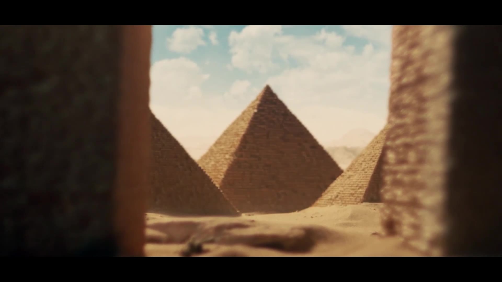 Pyramids at the beginning of The Grand Soirée film